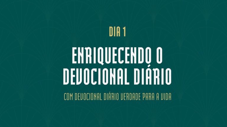 Seu devocional diário em áudio para a vida!